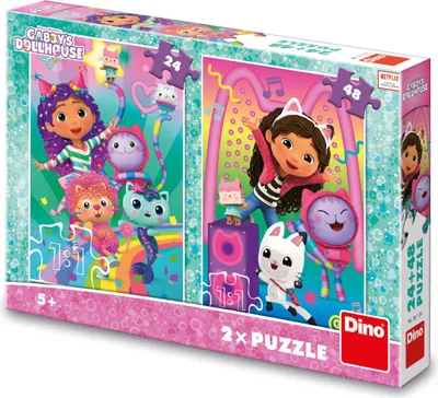 Image de Puzzle Dino Gábi : Disco party 24+48 pièces