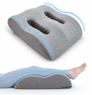 Obrázok produktu pre Ergonomická podložka pod nohy – pena s pamäťou – svetlosivá