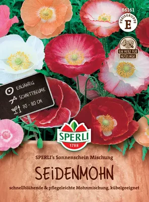 Produktbild von SPERLI Seidenmohnsamen Sonnenschein 80 Pflanzen