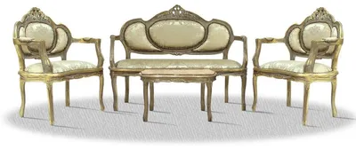 Image de Casa Padrino Set de salon baroque or antique - Meubles de luxe