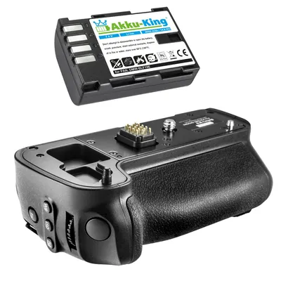 Produktbild von Batteriegriff kompatibel mit Panasonic Lumix GH4, DMC-GH3, DMC-GH4 - ersetzt DMW-BGGH3 + Akku DMW-BLF19E