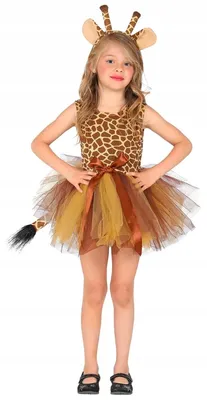 Produktbild von Widmann Kinder Giraffen-Kostüm Kleid Tierkostüm Größe 128
