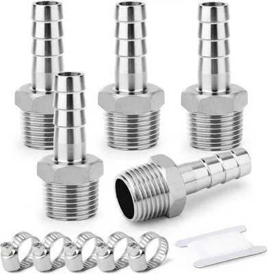 Produktbild von 5-teilige RVS 304 Schlauchkupplung mit 3/4-Zoll Gewinde