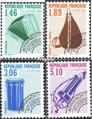 Produktbild von Briefmarken Frankreich 1990 Mi 2791-2794 (kompl.Ausg.) postfrisch Musikinstrumente
