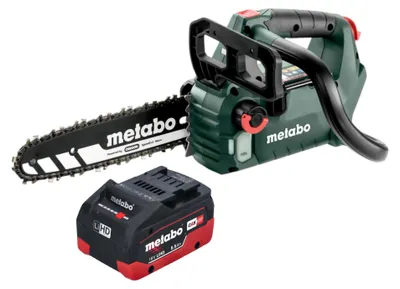 Produktbild von Metabo MS 18 LTX BL 25 Akku Kettensäge 18 V 25 cm Brushless + 1x LiHD Akku 5,5 Ah - ohne Ladegerät