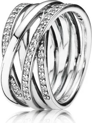 Produktbild von Pandora 190919CZ Ring Funkelnde Bänder Silber Gr. 48