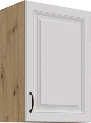 Produktbild von Hängeschrank 50 cm Stilo Weiss + Eiche Artisan Küchenzeile Küchenblock Küche