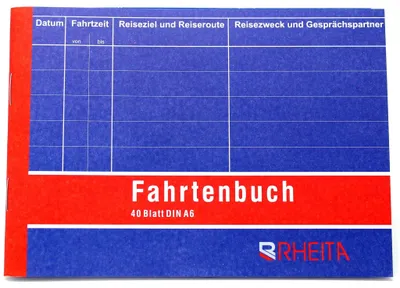 Produktbild von Rheita-Krautkrämer Fahrtenbuch 40 Blatt DIN A6