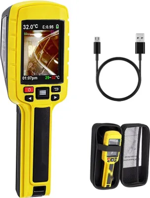 Obrázok produktu pre Infračervená termokamera 3600 pixelov - USB IR termokamera - S LCD displejom - Termálny detektor Teplotná zobrazovacia kamera -20 °C až 500 °C