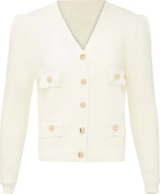 Produktbild von NALLY damen strickjacke - wollweiss, XS/S