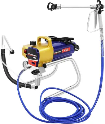 Produktbild von Airless Farbsprühgerät, 1500W Spritzlackiermaschine, Wandlackierpistole 22Mpa 2.2L/min Durchflussmenge, Farbsprühgerät Sprühbreite 25cm