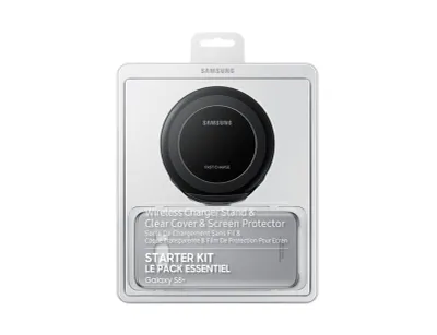 Produktbild von Samsung, Schutz- und Ladepaket fr Samsung Galaxy S8 G950, Schwarz