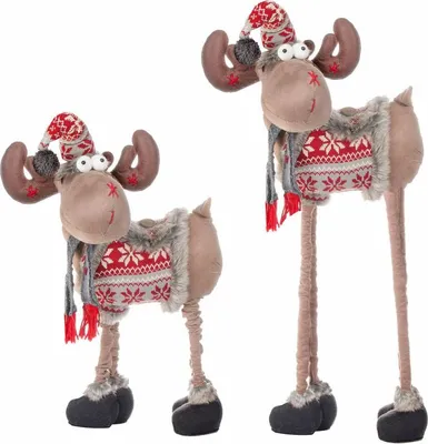 Obrázek produktu pro Vánoční sob nastavitelný 84-124 cm, hnědý