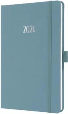 Image de sigel Calendrier livre Jolie Feel 2026 textile A5 bleu