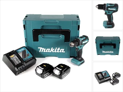 Produktbild von Makita DDF 485 RGJ Akku Bohrschrauber 18V 50Nm im Makpac + 2x 6,0 Ah Akku + Ladegerät