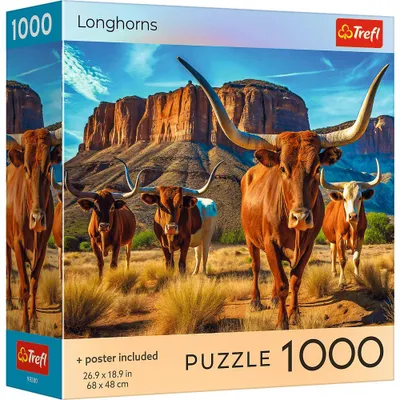Zdjęcie produktu dla Puzzle 1000 USA Collection Longhorns