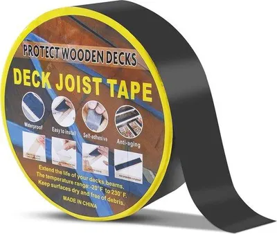 Zdjęcie produktu dla Wodoodporna taśma butylowa 5 cm x 15 m – wytrzymała samoprzylepna taśma uszczelniająca do drewna i belek konstrukcyjnych