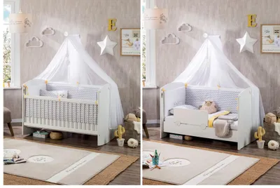 Produktbild von Cilek Babybett, 60x120 cm, schaukelbar