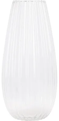 Produktbild von Home & Styling Vase Felicia - Glas mit Streifenrelief - transparent - 17 x 37 cm