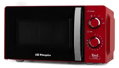 Produktbild von Orbegozo MI 2121, Arbeitsplatte, Solo-Mikrowelle, 20 l, 700 W, Drehregler, Rot