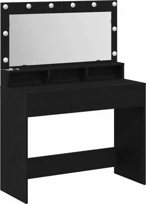 Zdjęcie produktu dla Toaletka Czarny Dąb 100 x 41 x 135 cm Materiał drewnopochodny