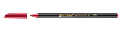 Obrázek produktu pro Edding 4-1200072, Pokuta, 1 barva/barev, Červená, Kuličkový hrot, 1 mm, 1 mm