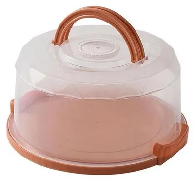 Produktbild von Pronett XJ5130 Transportbehälter für Kuchen, 25 cm, orange