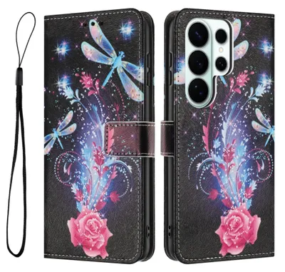 Image de Coque à rabat pour Samsung Galaxy S26 Ultra 5G en simili cuir et TPU avec motif