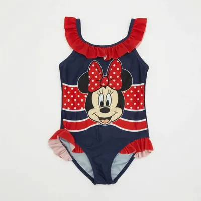 Produktbild von Disney Minnie Maus Kinder Mädchen Badeanzug Bademode – Bunt / 110/116