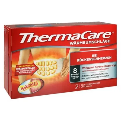 Produktbild von Thermacare Rückenumschläge S-XL z.Schmerzlind. 2 St