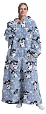Productafbeelding van Solidchoice - Oversized Fleece Hoodie Deken voor Volwassenen