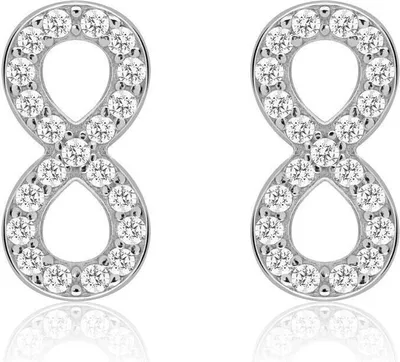 Produktbild von Infinity Ohrstecker 925er Silber Zirkonia SE0793
