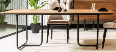 Produktbild von Möbel Esszimmer Tische 220x100 cm Esstisch Luxus Tisch Holz Esstische