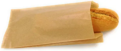 Imagen del producto de Bolsas de papel de kraft, 14 x 6 x 27 cm, paquete de 100 unidades, para snacks
