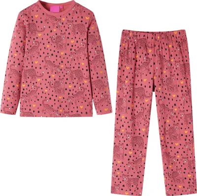 Produktbild von Kinderpyjama mit Langen Ärmeln Altrosa 104