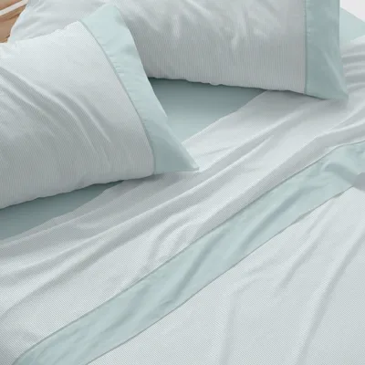 Obrázek produktu pro Běložlutá sada ložního prádla, rozměr 90 cm (+ dostupné další rozměry), design 297, zelená (90 x 190/200 cm)