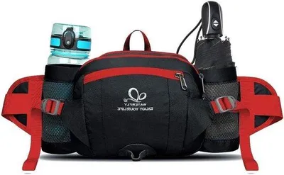Produktbild von Famanu Hüfttasche mit Flaschenhalter - für Wandern, Reisen und Freizeit