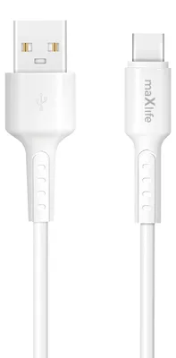 Zdjęcie produktu dla Maxlife Kabel Mxuc-13 Usb-A - Usb-C 1,0 M 3A Biały