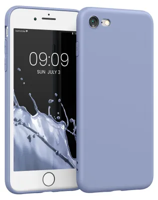 Produktbild von kwmobile Handyhülle für Apple iPhone SE (2022) / SE (2020) / 8 / 7 Hülle - weiches Handy Silikon Case - Schutzhülle Cover - Lavendelgrau matt