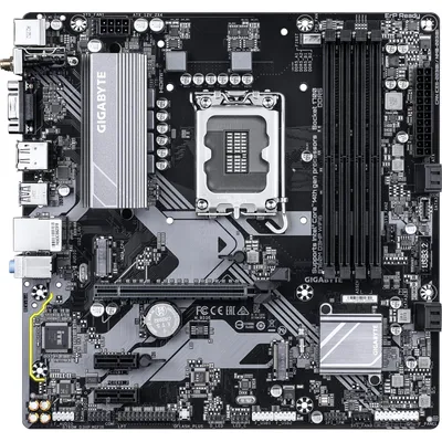 Produktbild von GIGABYTE B760M D3HP WIFI6 Mainboard – Unterstützt Intel Core Prozessoren der 14. Generation, digitales 4+1+1 Phasen VRM, bis zu 5600 MHz DDR5, 2x PCIe 4.0 M.2, Wi-Fi 6, GbE LAN, USB 3.2 Gen 1, Intel, LGA 1700, Intel® Celeron®, Intel Core i3 12th Gen, Intel Core i3 13th Gen, Intel Core i3 14th Gen, Intel..., LGA 1700, DDR5-SDRAM, 192 GB