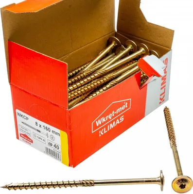 Zdjęcie produktu dla Wkręty ciesielskie talerzowe TX 8x160 drewna 25szt