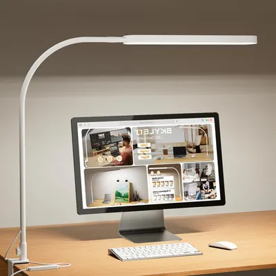 Image de Lampe de bureau LED - Lampe de travail - Pour le travail à domicile - 5 modes de couleur, 11 niveaux de luminosité - 1300 lumens - Blanc