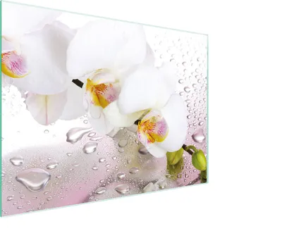 Obrázek produktu pro Prkénko na krájení Krycí deska na sporák Prkénko na krájení ze skla Multiglass 30x22 cm Orchid White
