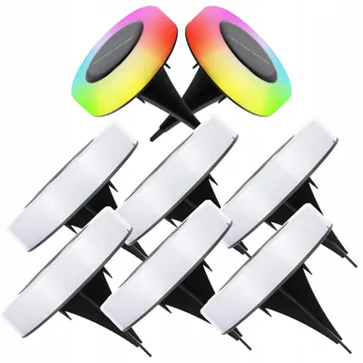 Produktbild von Smartled Solarlampen Bodenspots LED RGB Farbwechsel Gartenlampen Set
