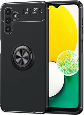 Image de Housse pour Samsung Galaxy A13 5G Housse de protection à anneaux, à support et à clapet, noire