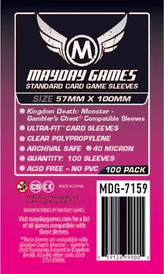 Produktbild von Mayday Standard Card Sleeves Kartenschutzhüllen 57 x 100 MM 100 Stück - 7159