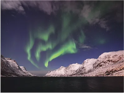 Produktbild von ARTland Wandbild Alu für Innen & Outdoor Nordlicht Norwegen I Größe: 40x30 cm
