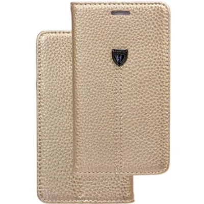 Produktbild von Original Book Case Handyhülle für Samsung Galaxy A7 2017 Gold Schutz Tasche