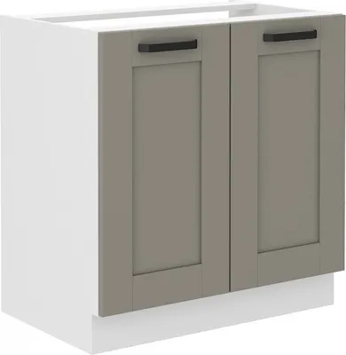 Produktbild von Waschbeckenunterschrank LAILI – Breite 80 cm, Hellgrau / Weiß