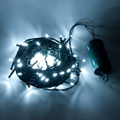 Produktbild von Batteriebetriebene LED-Beleuchtung, eisweiß, 10,2 m, IP44